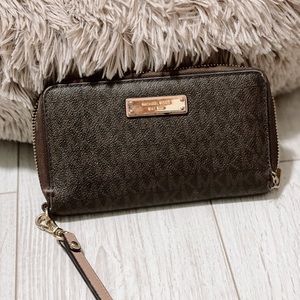 Michael Kors Wallet Brown Leather